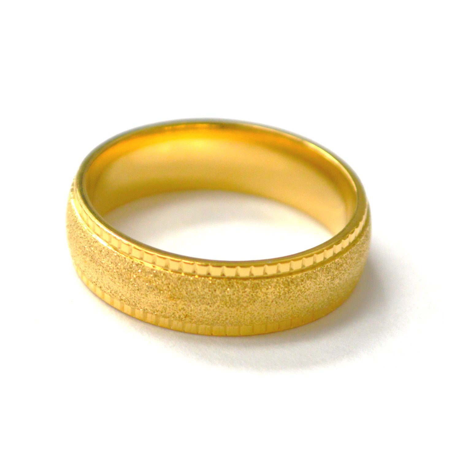 Glitter Gold IP Plated Ring 81-1729G