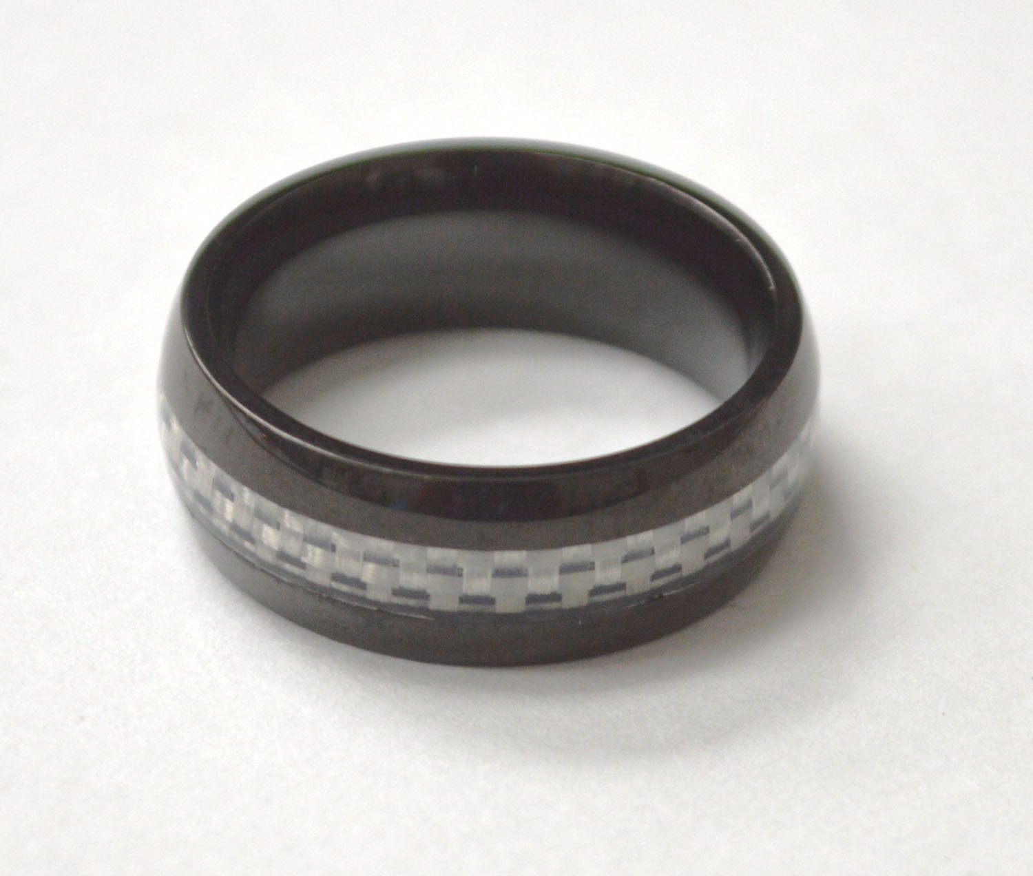 Black Plated Stainless Steel Ring 81-1595B
