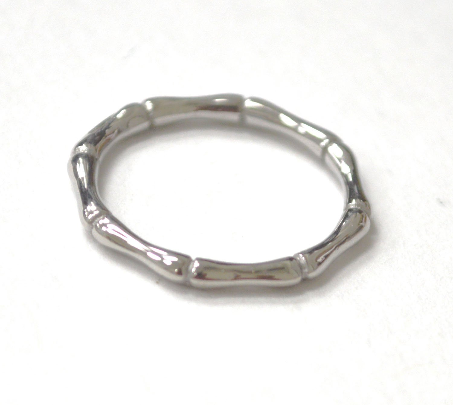 Bamboo Stainless Steel Ring 81-1618