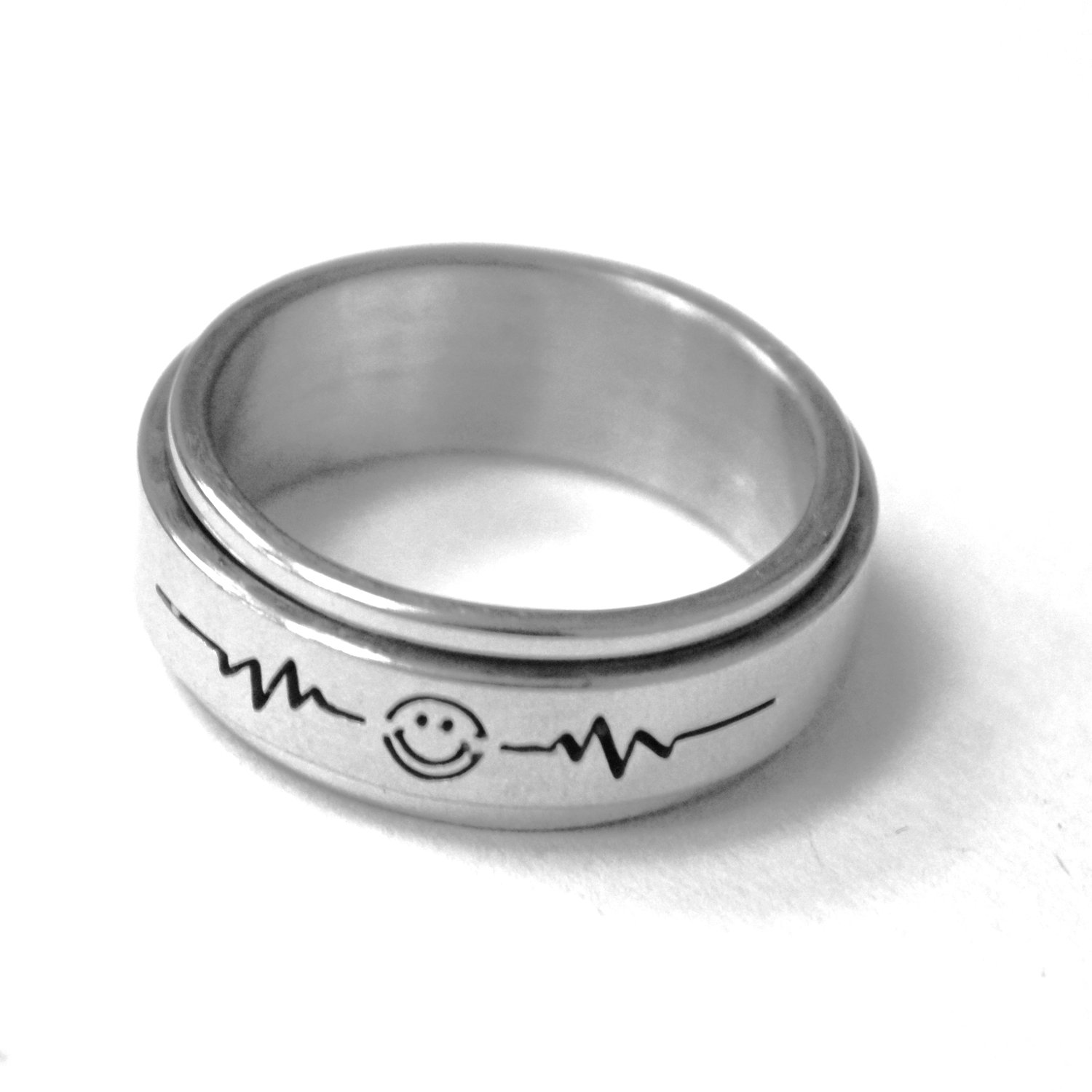Heart Beat Spinner Ring 81-1839