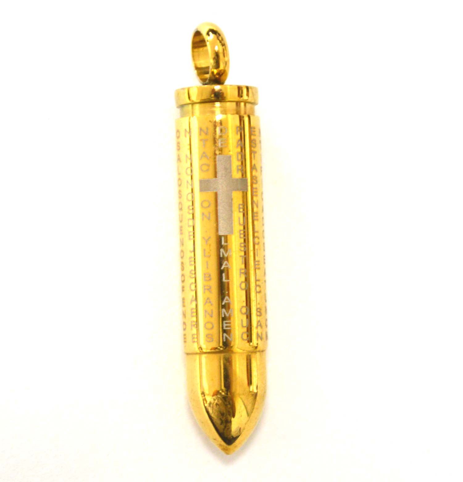 Bullet Gold Plated Screw Top Pendant 86-395G