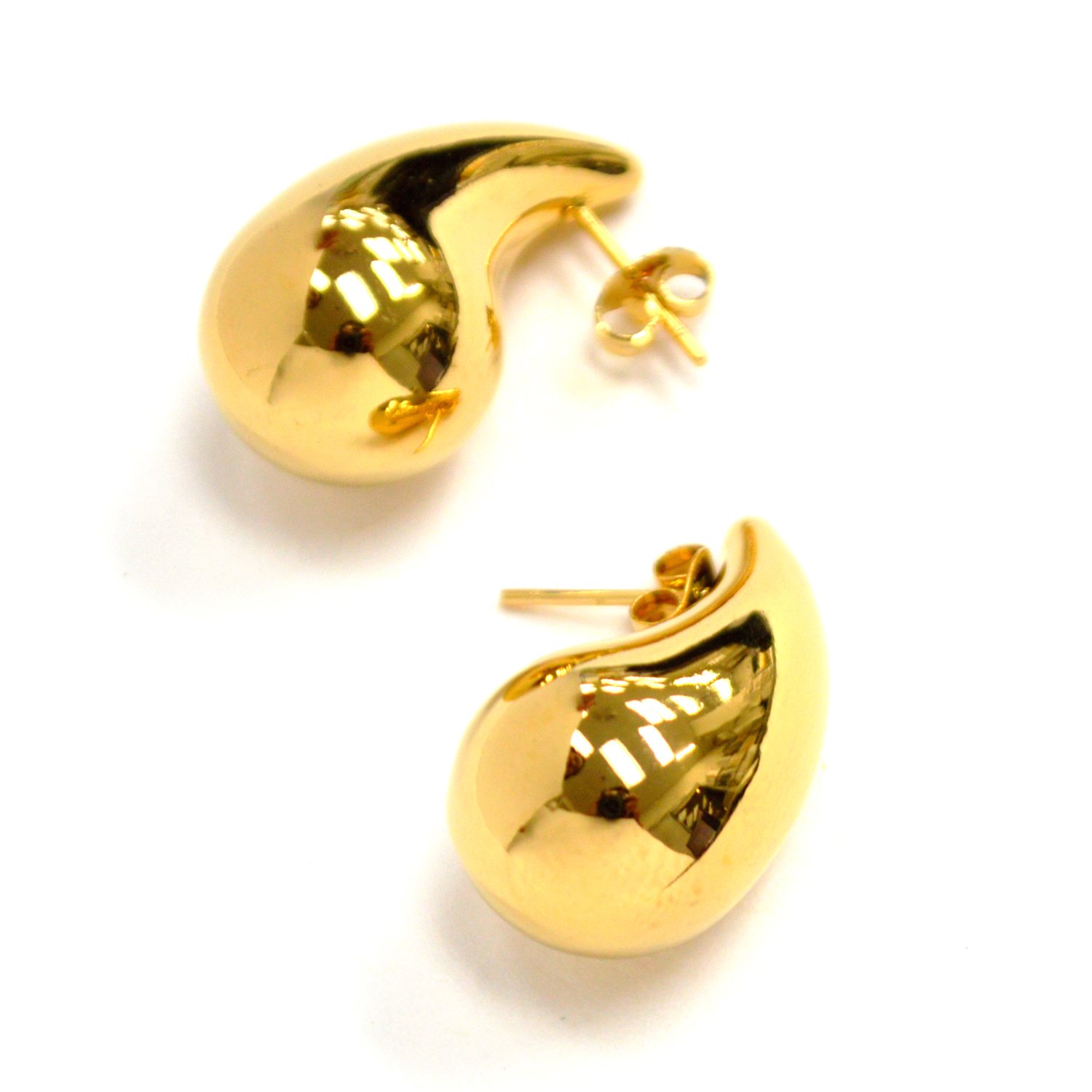 Tear Drop Gold IP Plated Earrings 83-960G