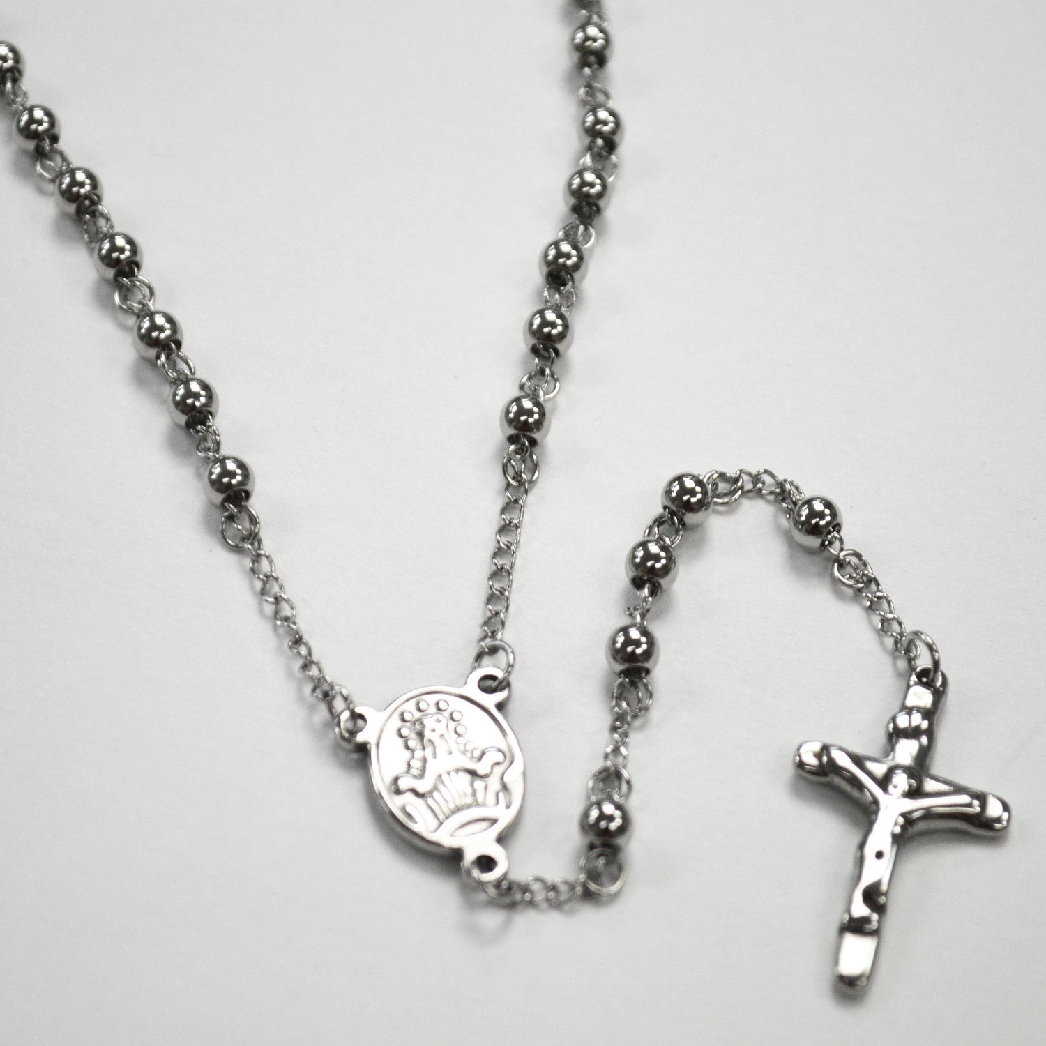 5MM STAINLESS STEEL ROSARY 87-27S