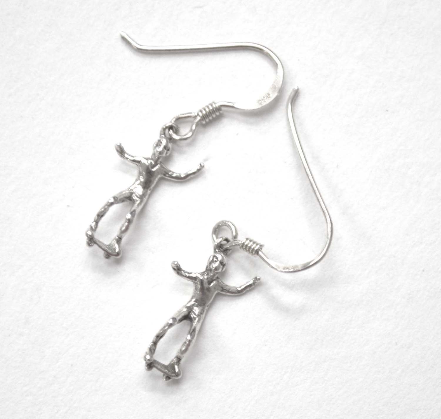 Skateboarder Earrings Sterling Silver  53-5291