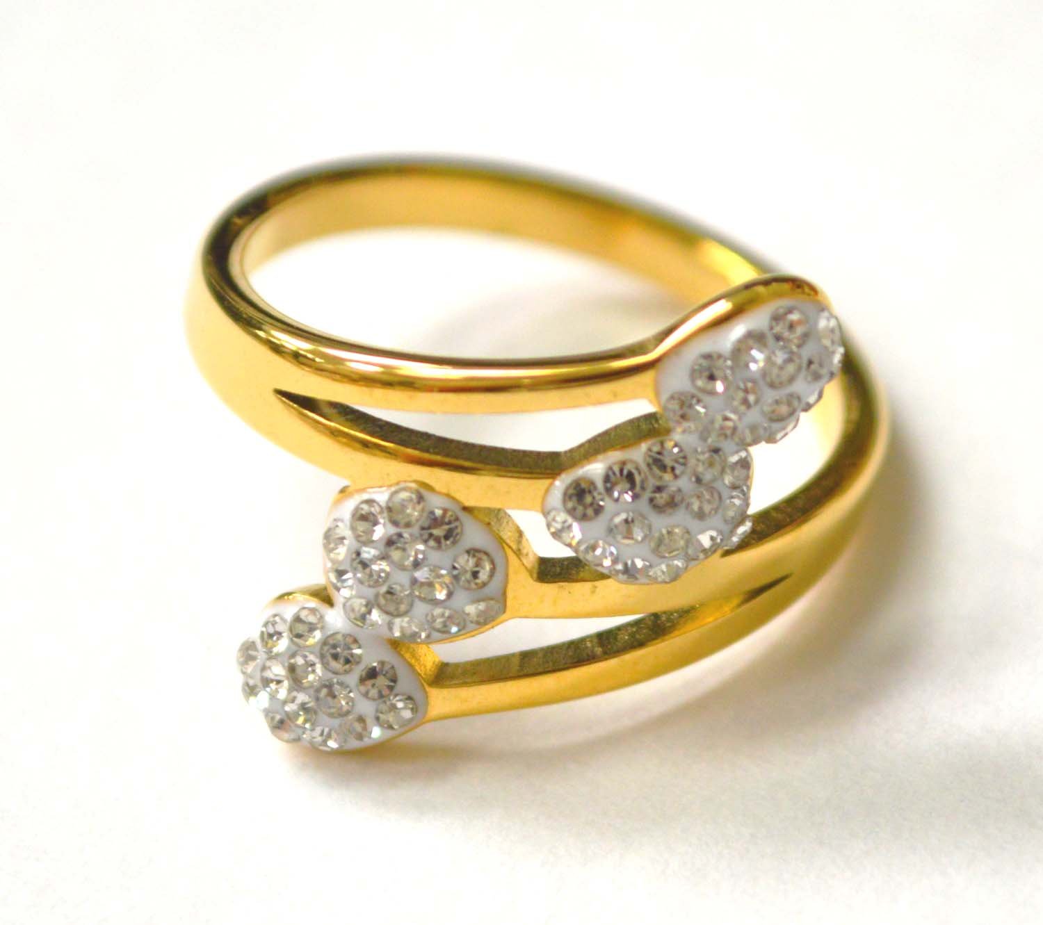 Gold IP Plated Ring 81-1537G