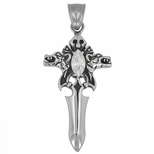 Stainless Steel Pendant (25x47mm)