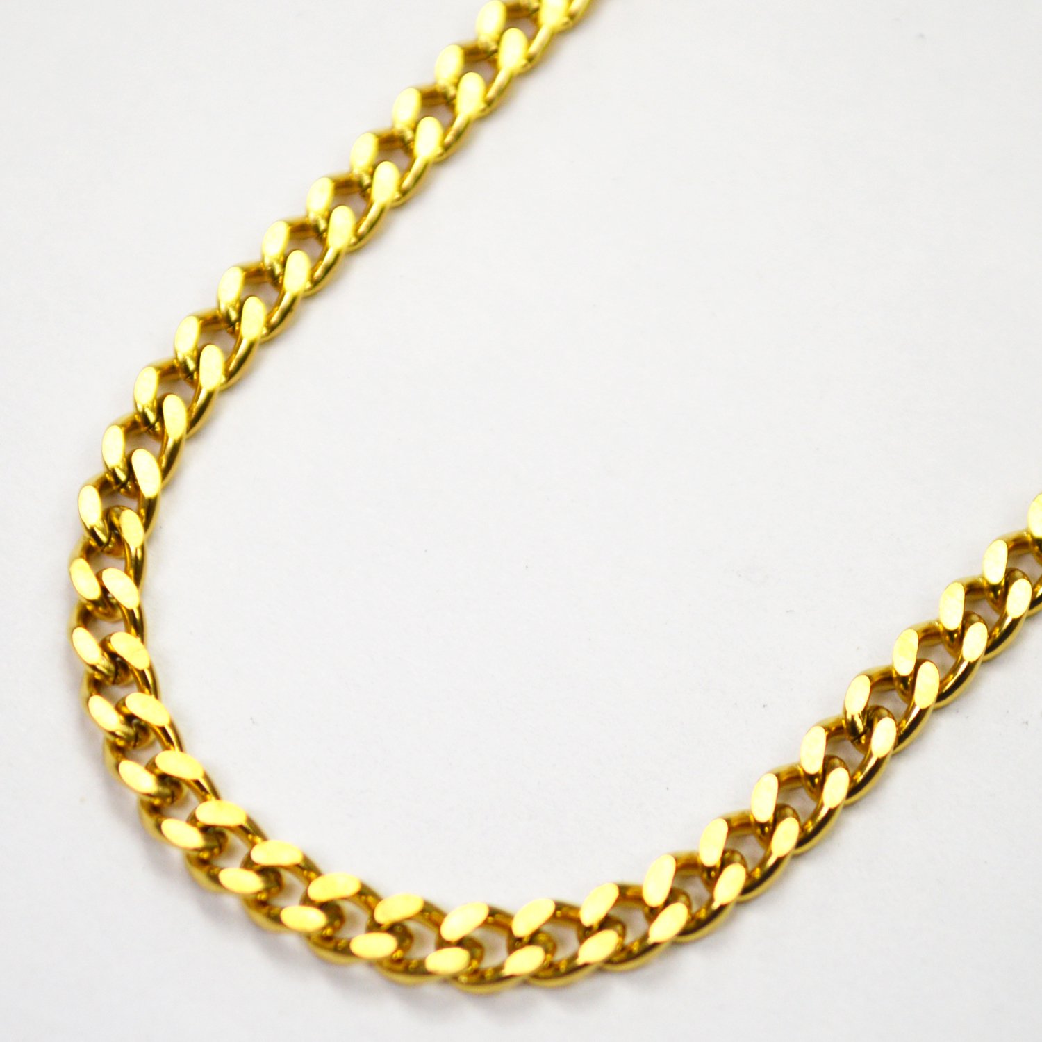 4mm Gold IP Plate Cuban 85-239G-4