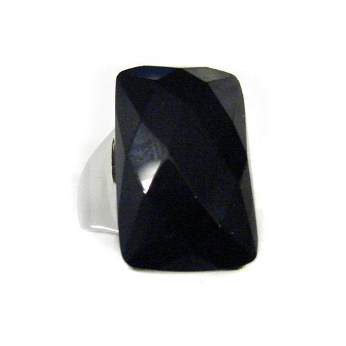 BLACK STONE RING (16x26mm) 81-764