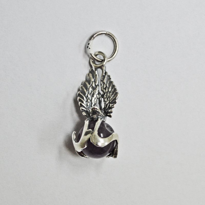 Swan with Crystal Pendant Sterling Silver 562001