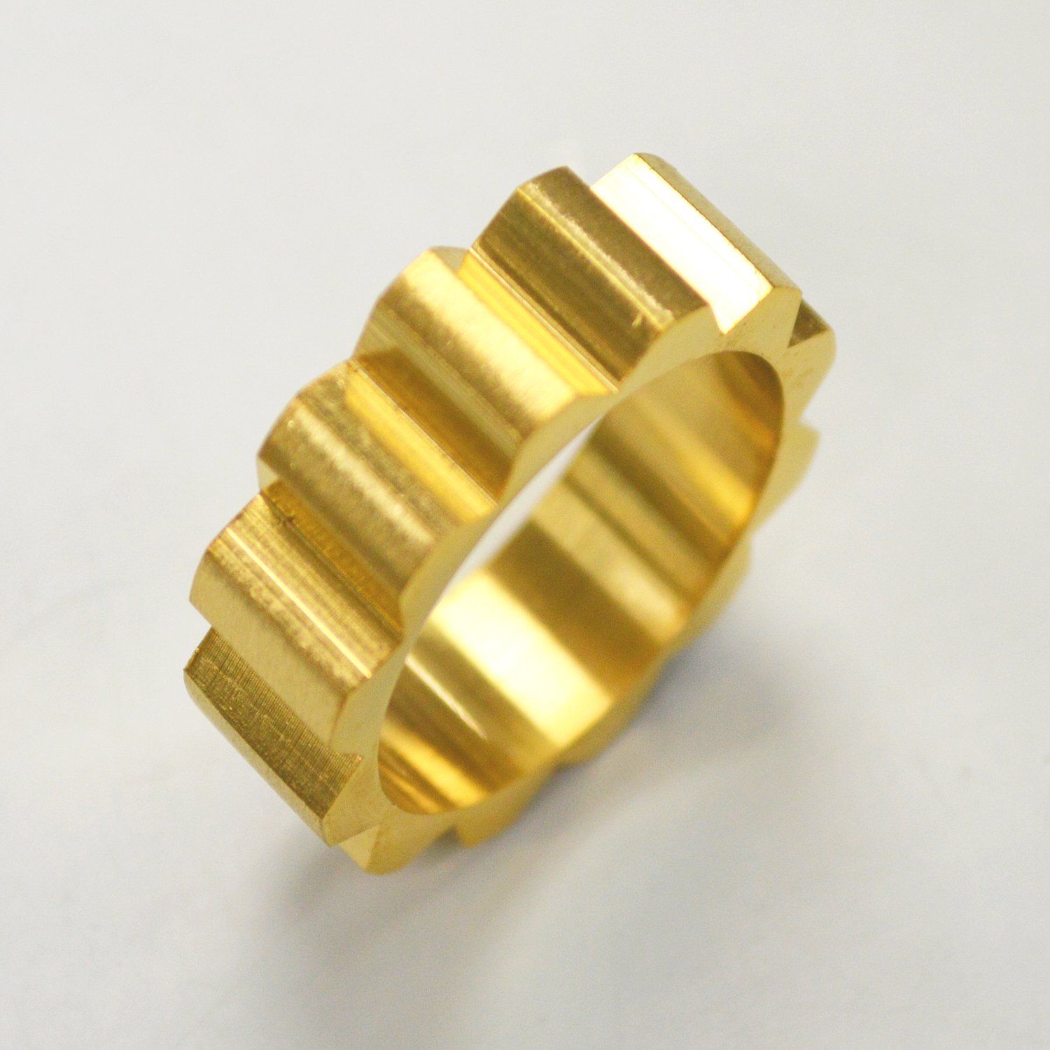 Gear Gold IP Plated  Ring 81-1367G