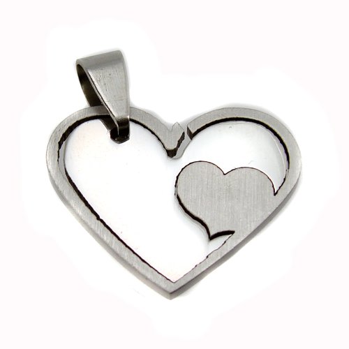 Stainless Steel Heart Pendant 86-270