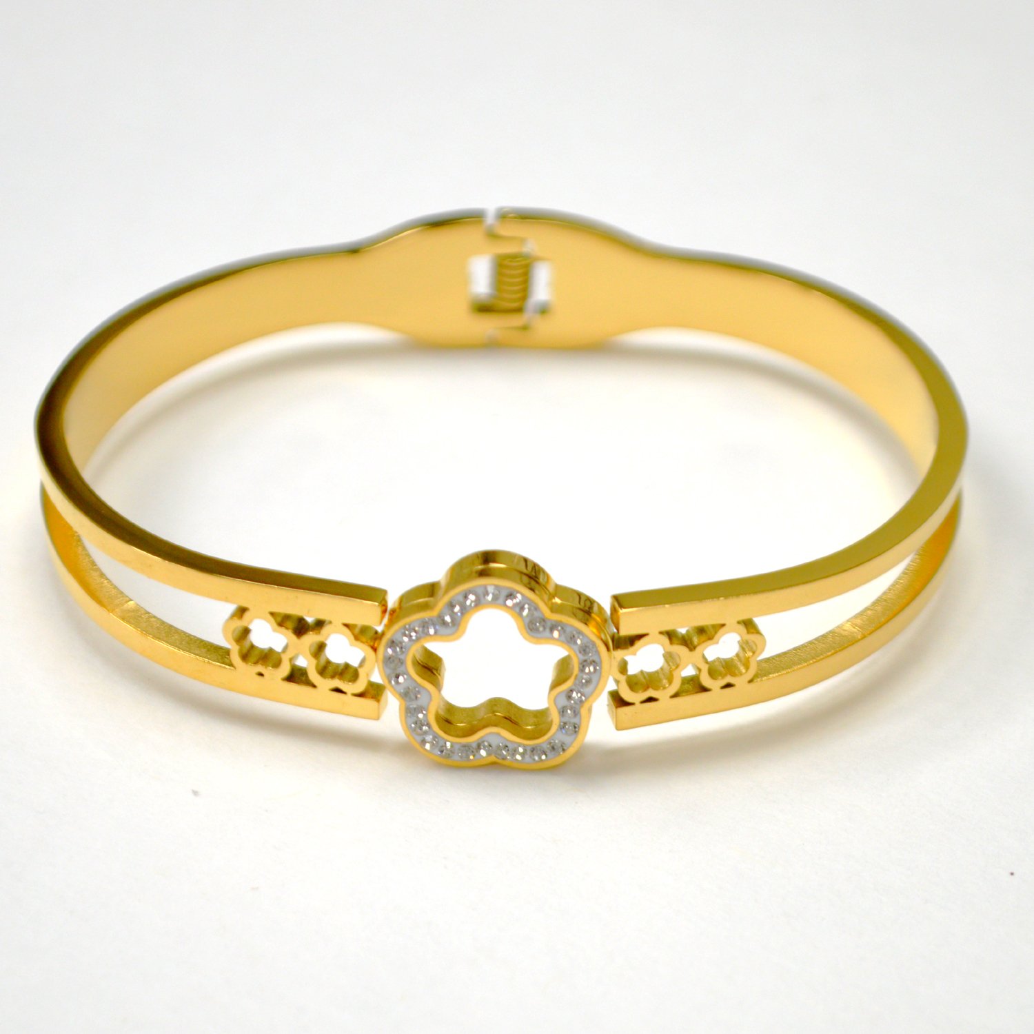 Designer Inspired Gold Plated Bangle 84-1924G