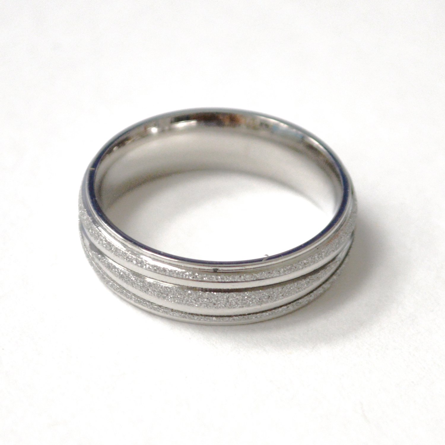 Glitter Stainless Steel Ring 81-1790