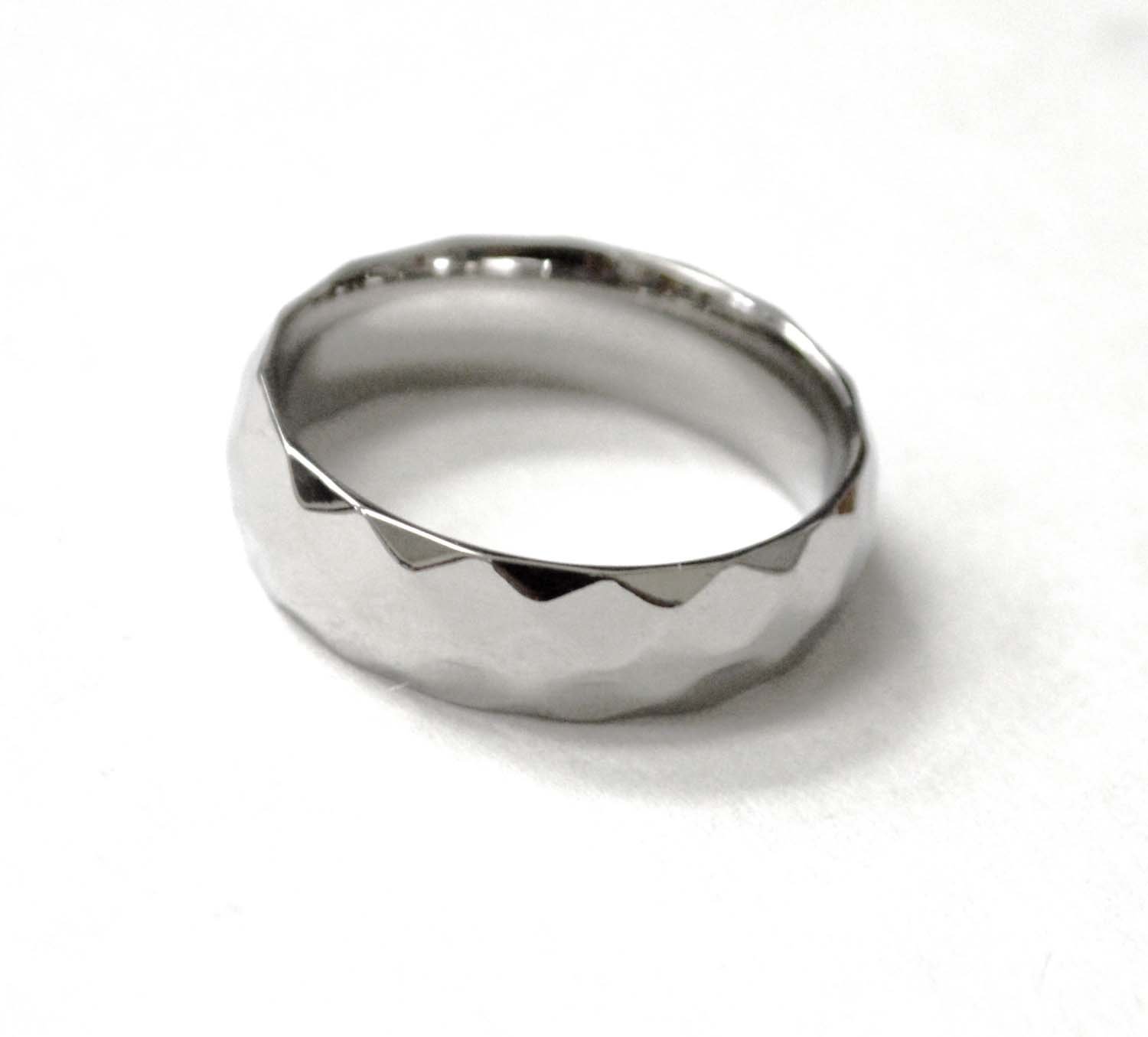 6mm Diamond Cut Stainless Steel Ring  81-1321S-6