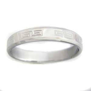 Greek Key Design Ring (4mm) 81-436