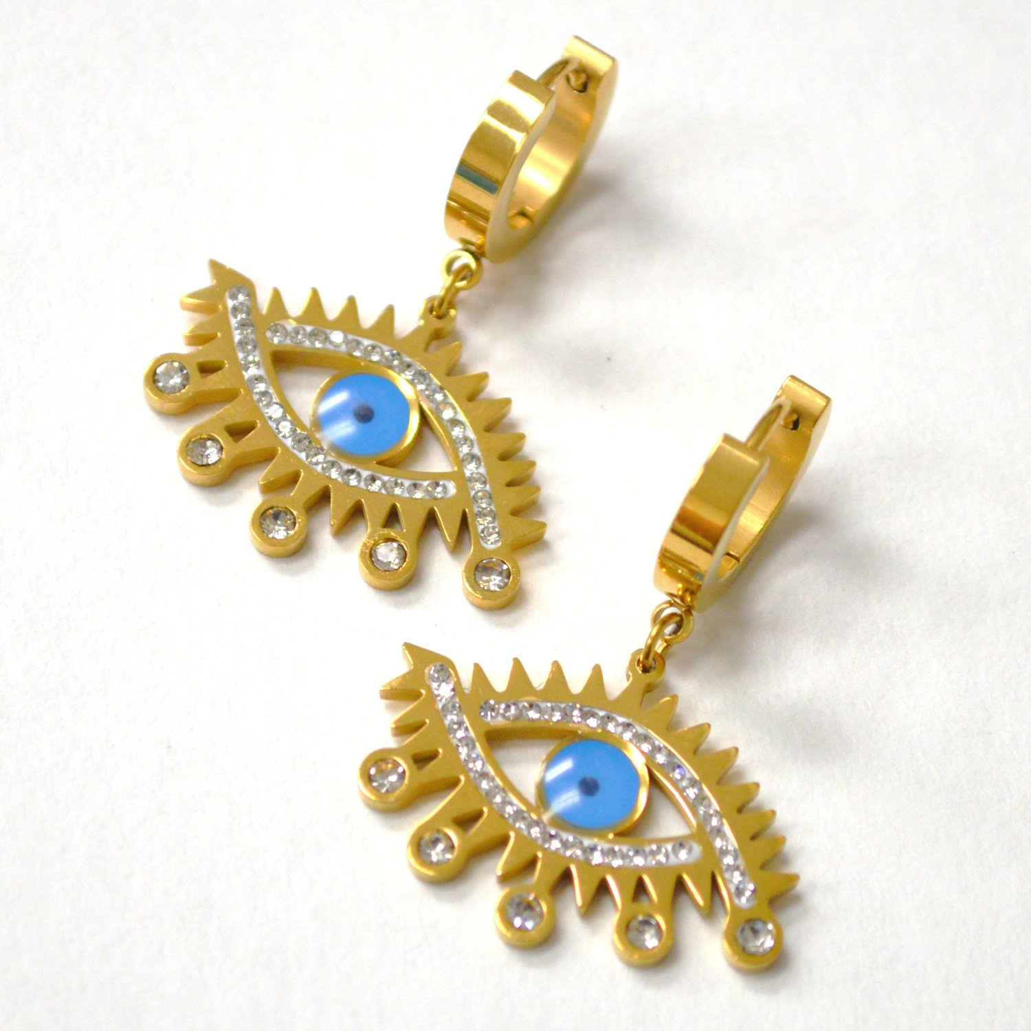 Eye Gold Plated Huggies 83-940G