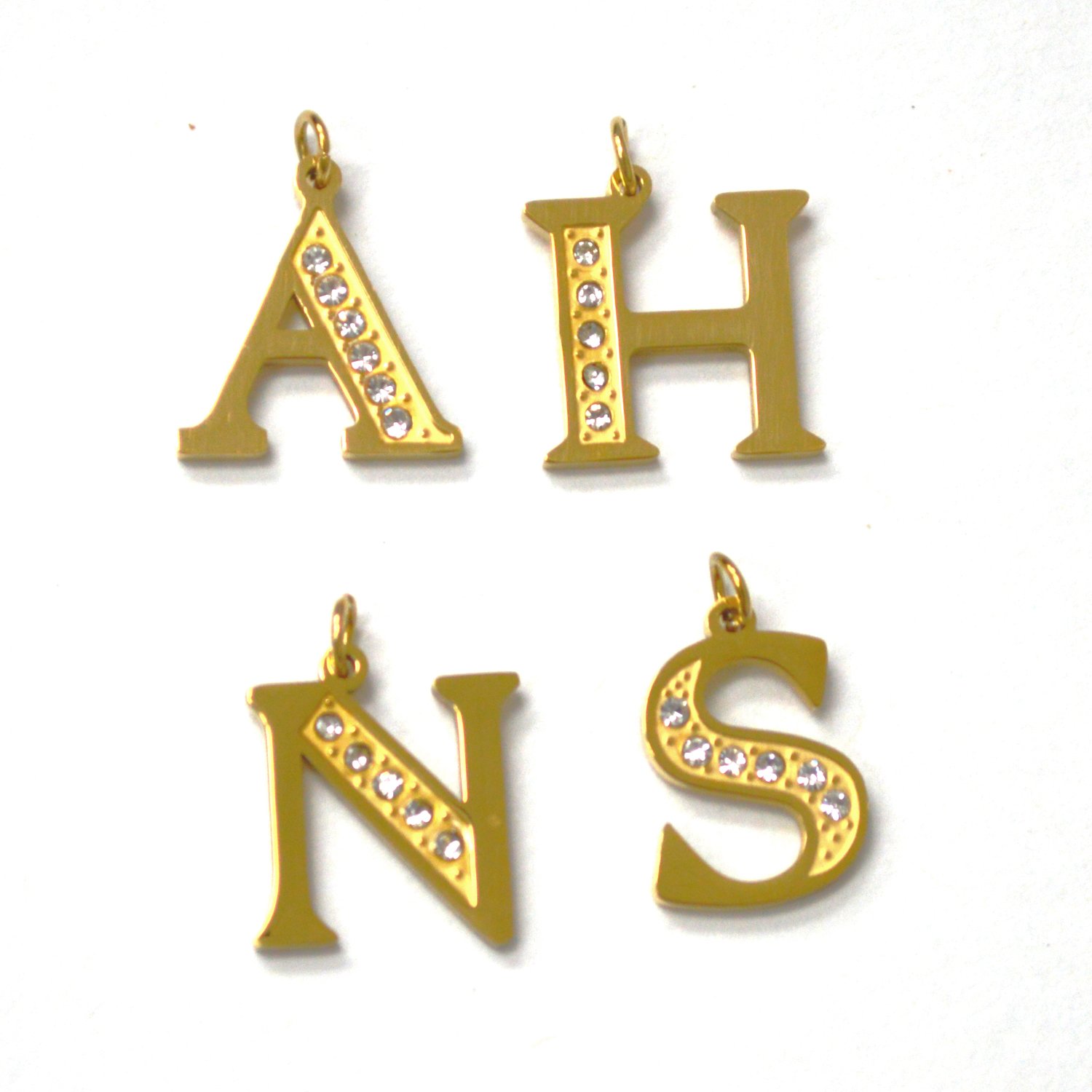 Initials Gold IP Plated Pendant 86-3115G