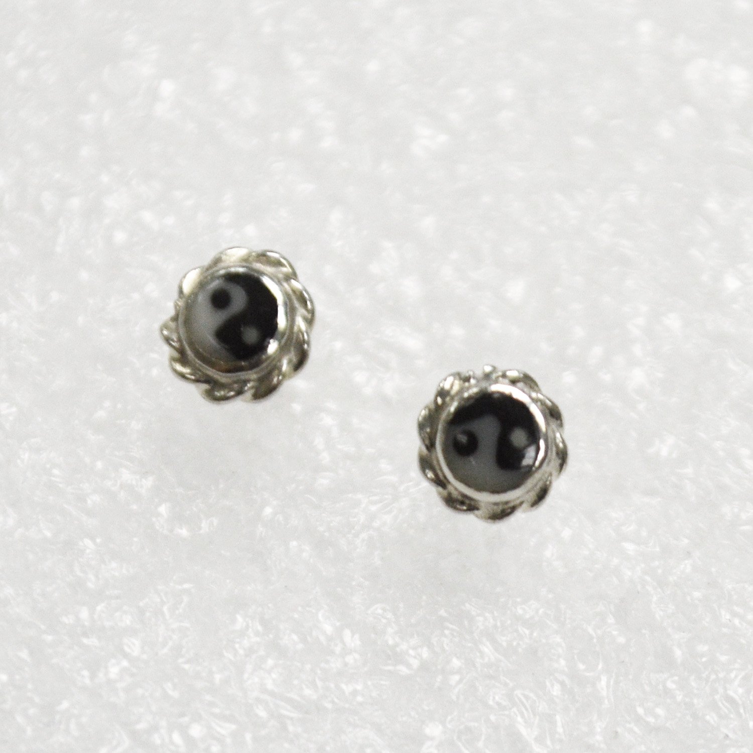 Ying & Yang Stud Earring Sterling Silver 53-5045