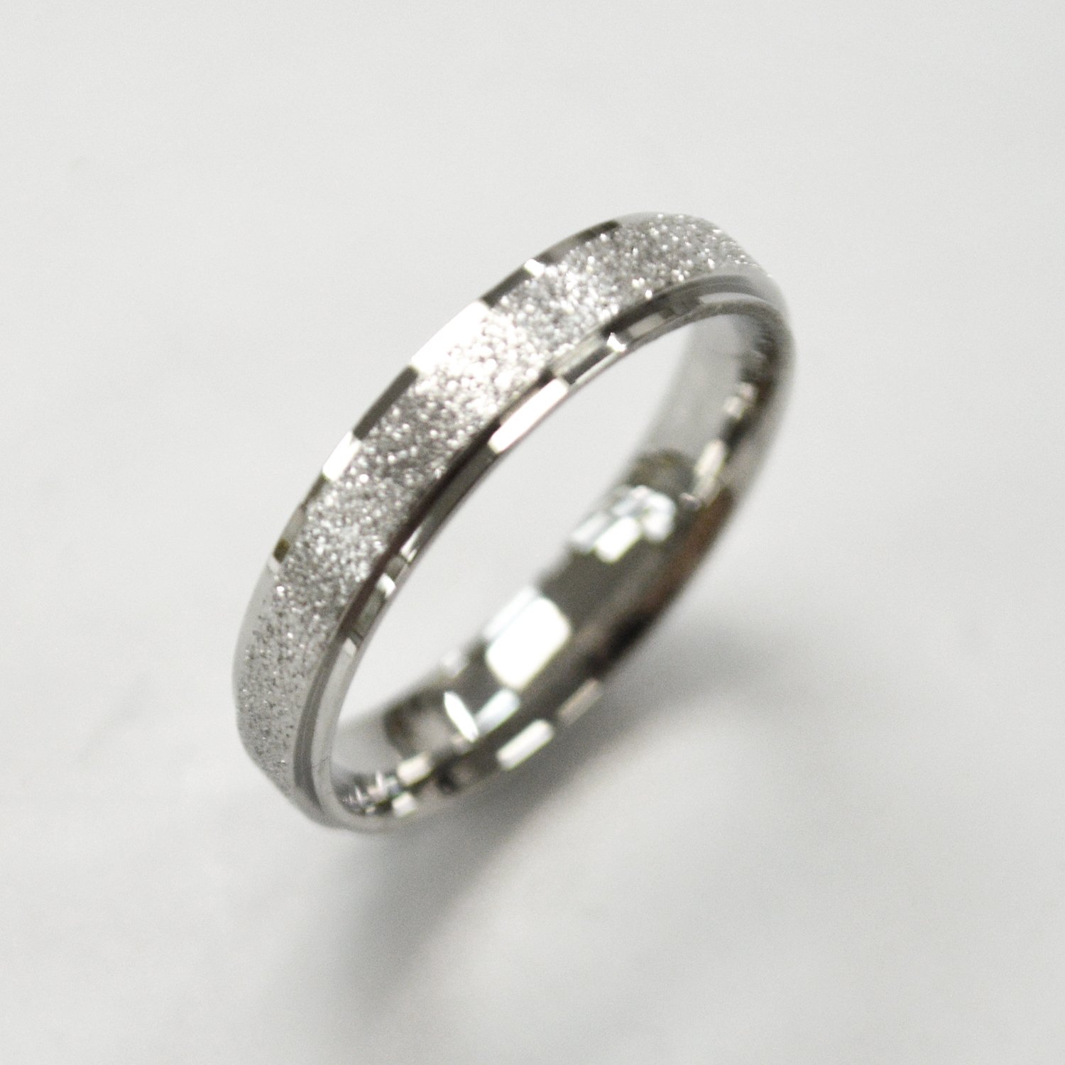 Glitter  Stainless Steel Ring 81-1352S-4