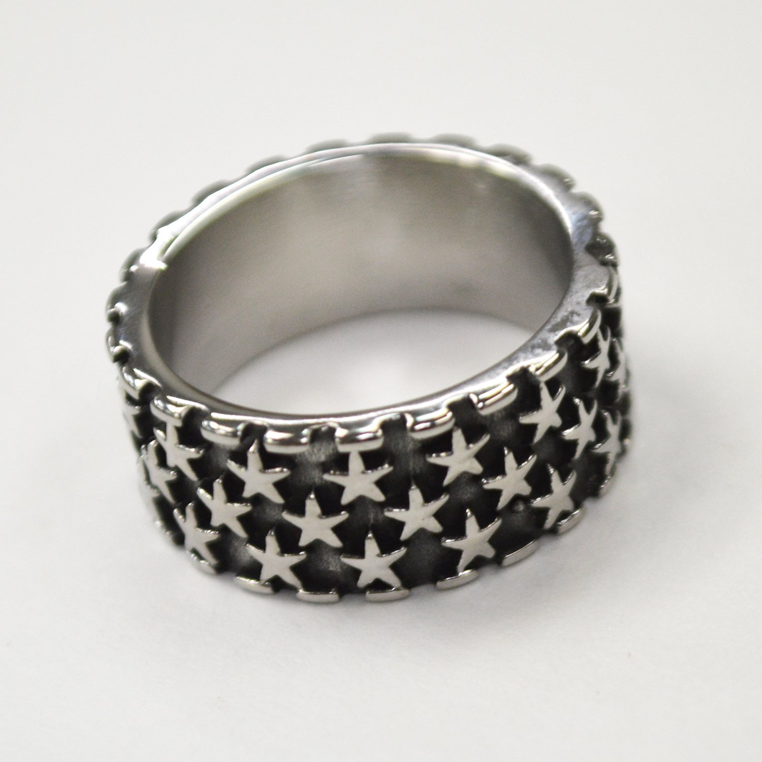 Stars Band Stainless Steel Ring 81-1370
