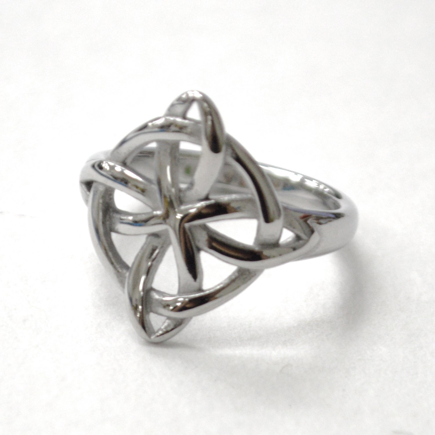Celtic Trinity Knot Stainless Steel Ring 81-1777S