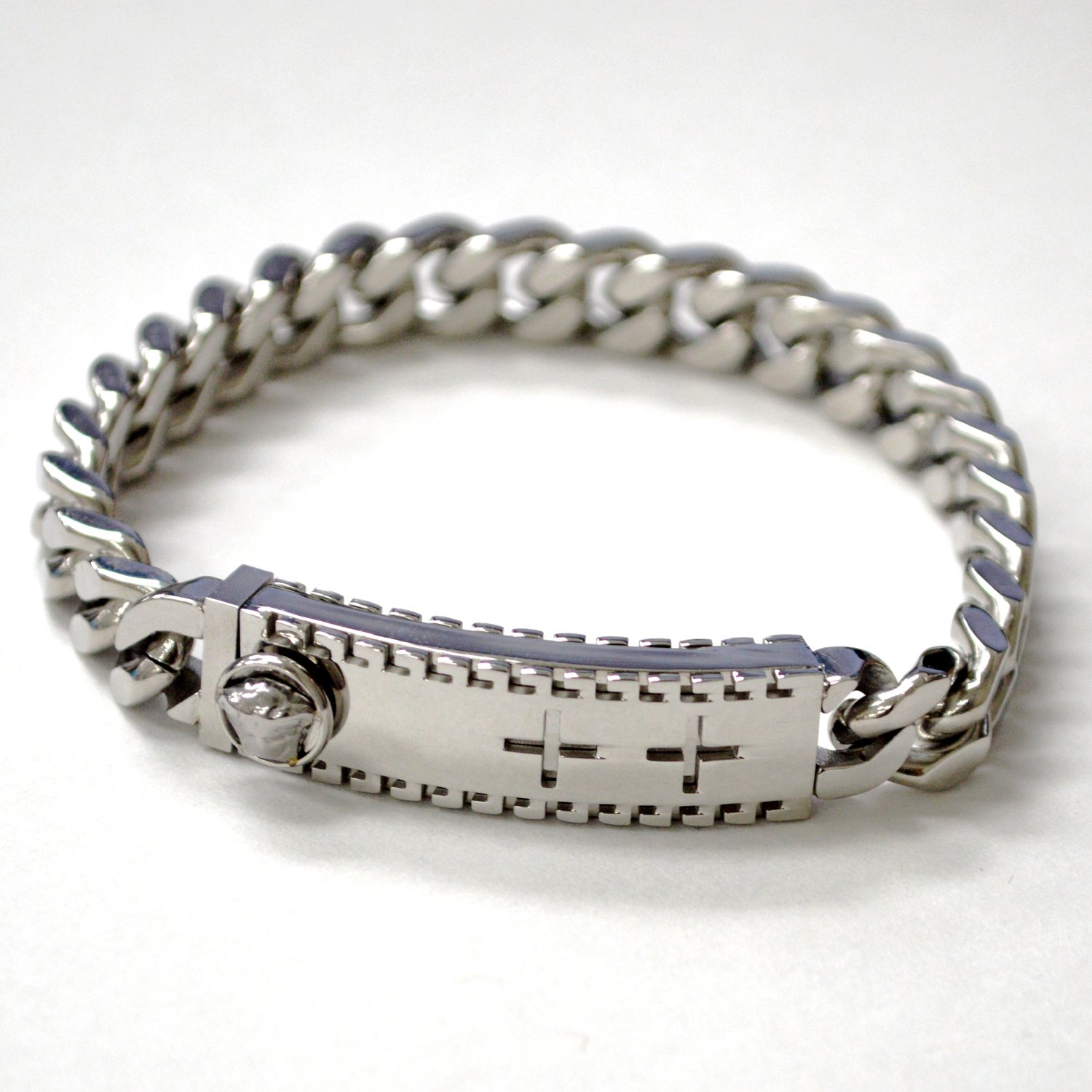 9mm Cuban Link with Fancy Lock Bracelet 84-2002-9