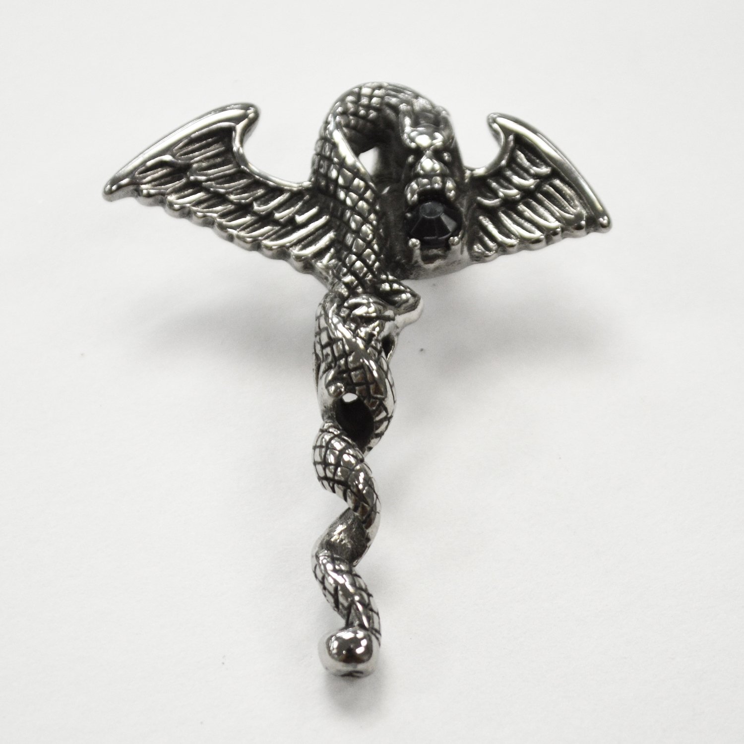 Dragon with Black Stone Pendant 86-2320