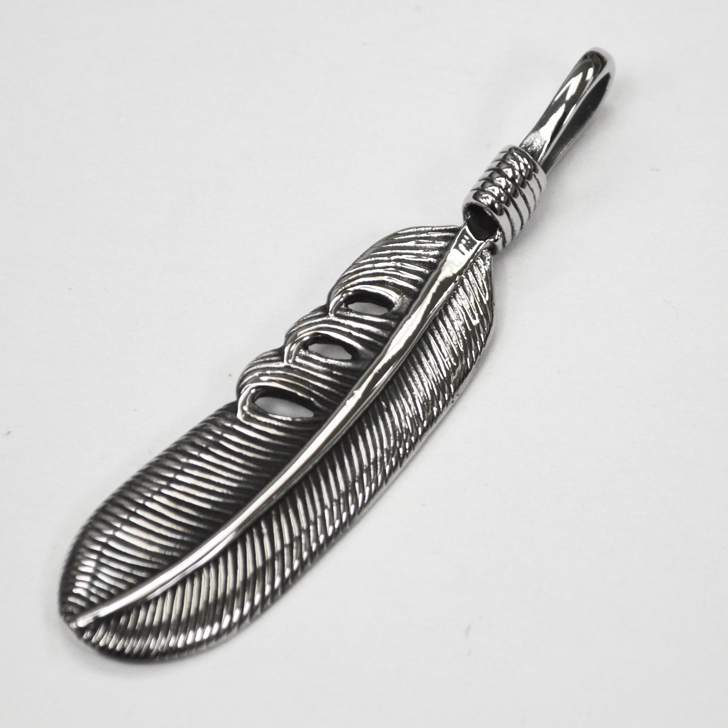 Feather Stainless Steel Pendant 86-2301