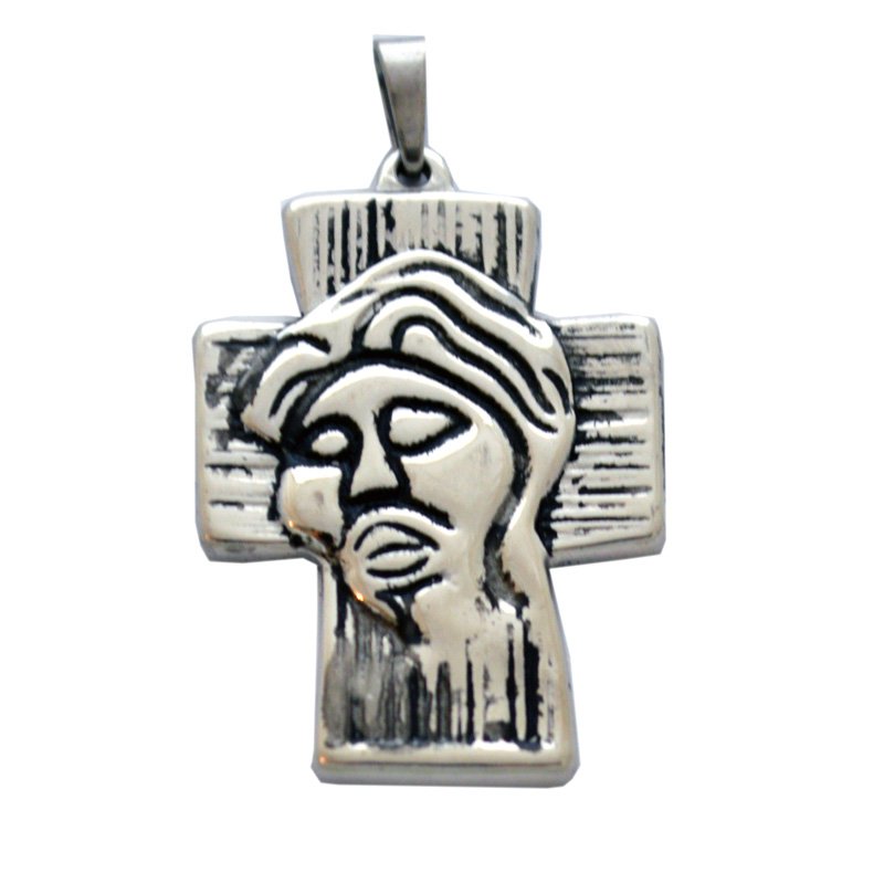 Jesus Face on Cross Pendant 86-2015