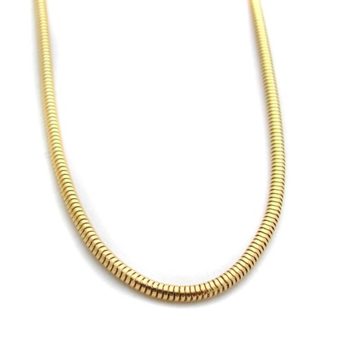 2.4mm Snake Gold IP Plated Chain 85-138G-2.4
