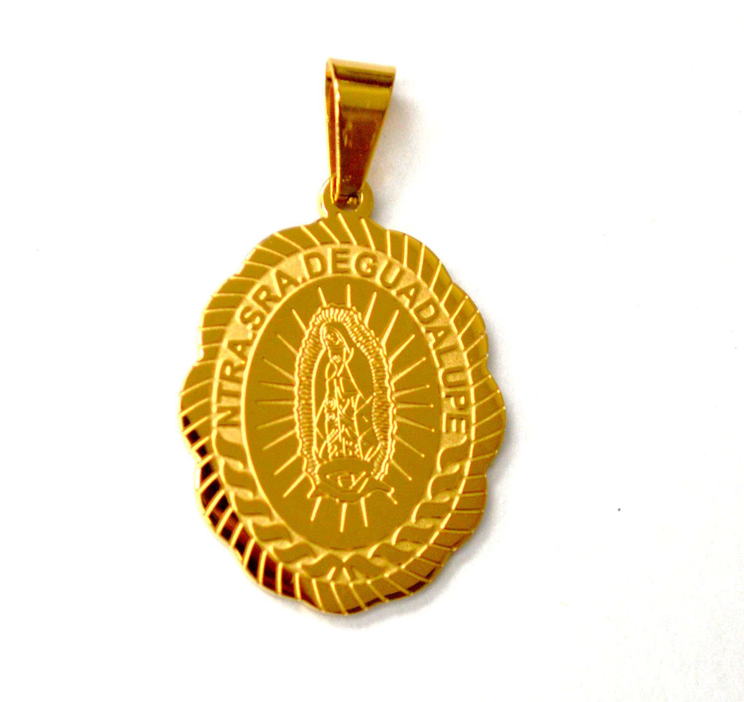 Nuestra Sn Guadalupe Gold Plated Pendant 86-2875G