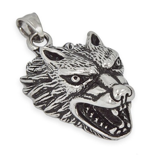 Wolf Stainless Steel Pendant 86-1812S