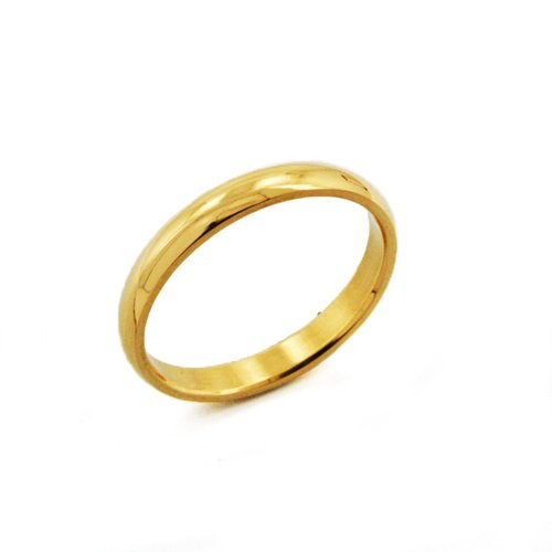 3MM GOLD PLAIN BAND RING 81-640-3