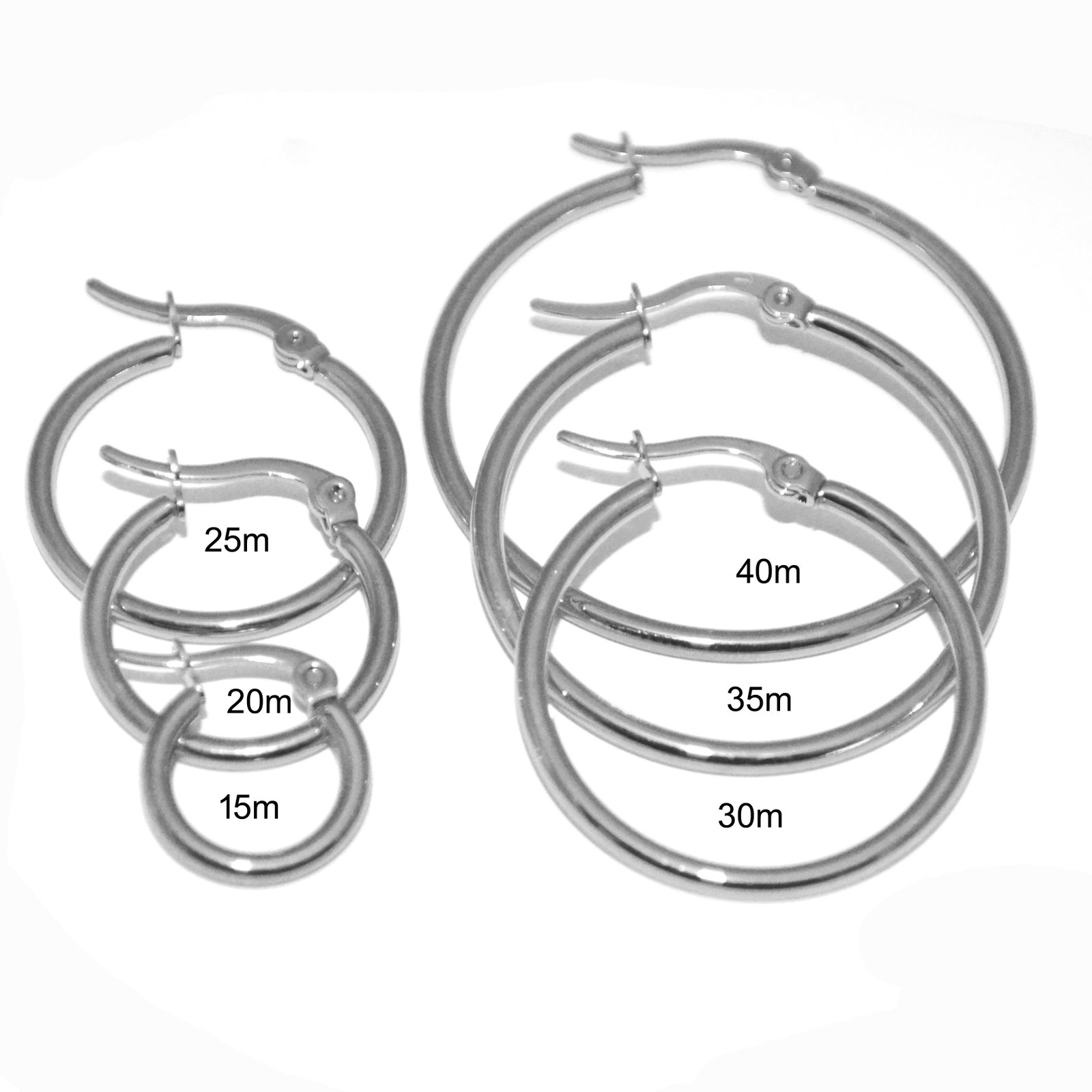 Hoops Stainless Steel Earrings 83-235