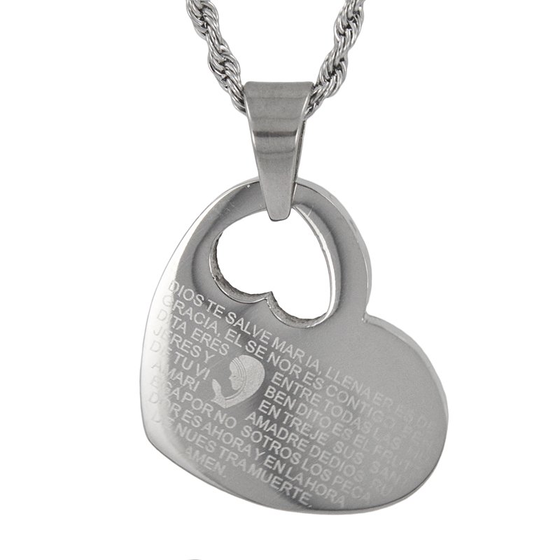 Salve Maria -HEART Pendant 86-1793