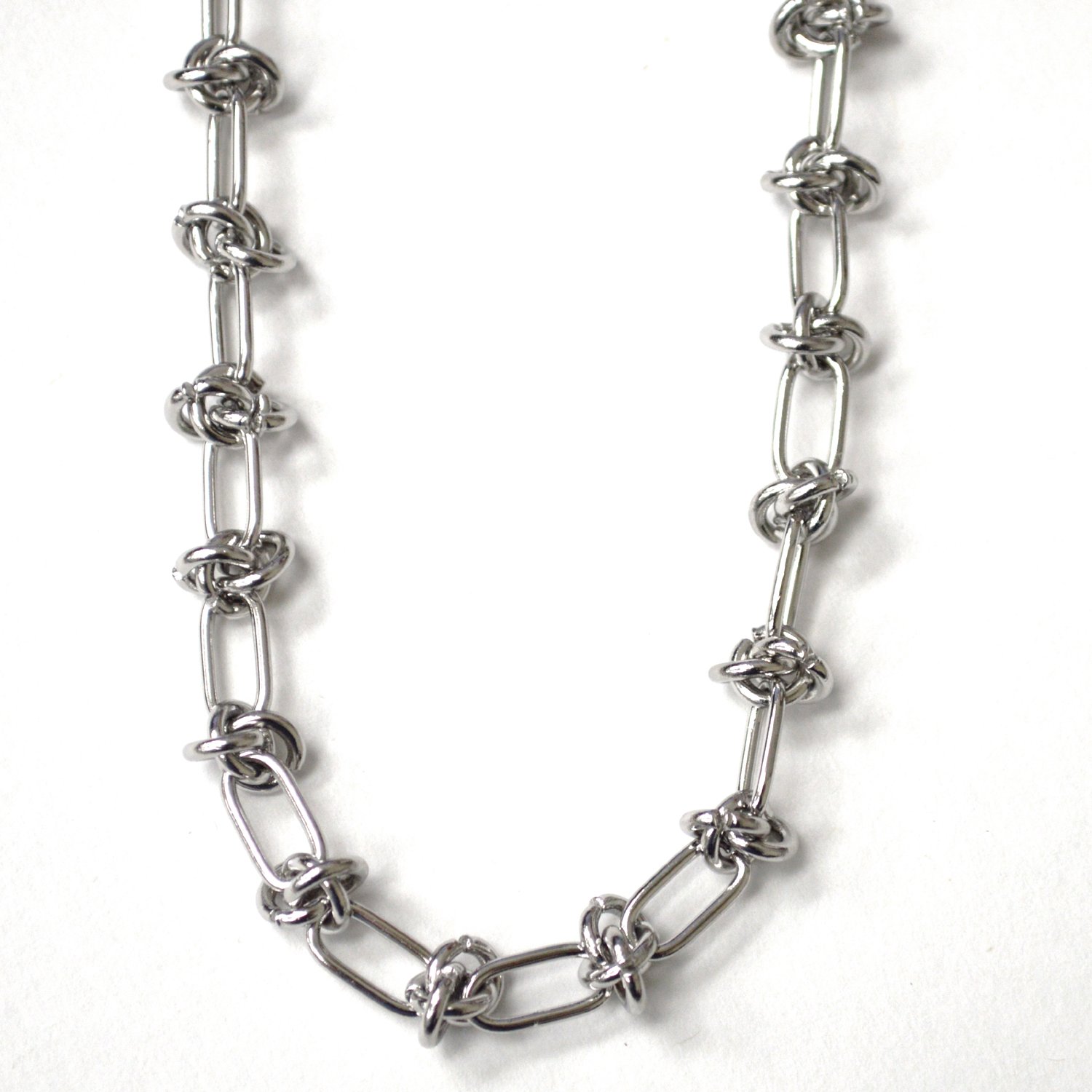 Knotted Stainless Steel Necklace 85-306
