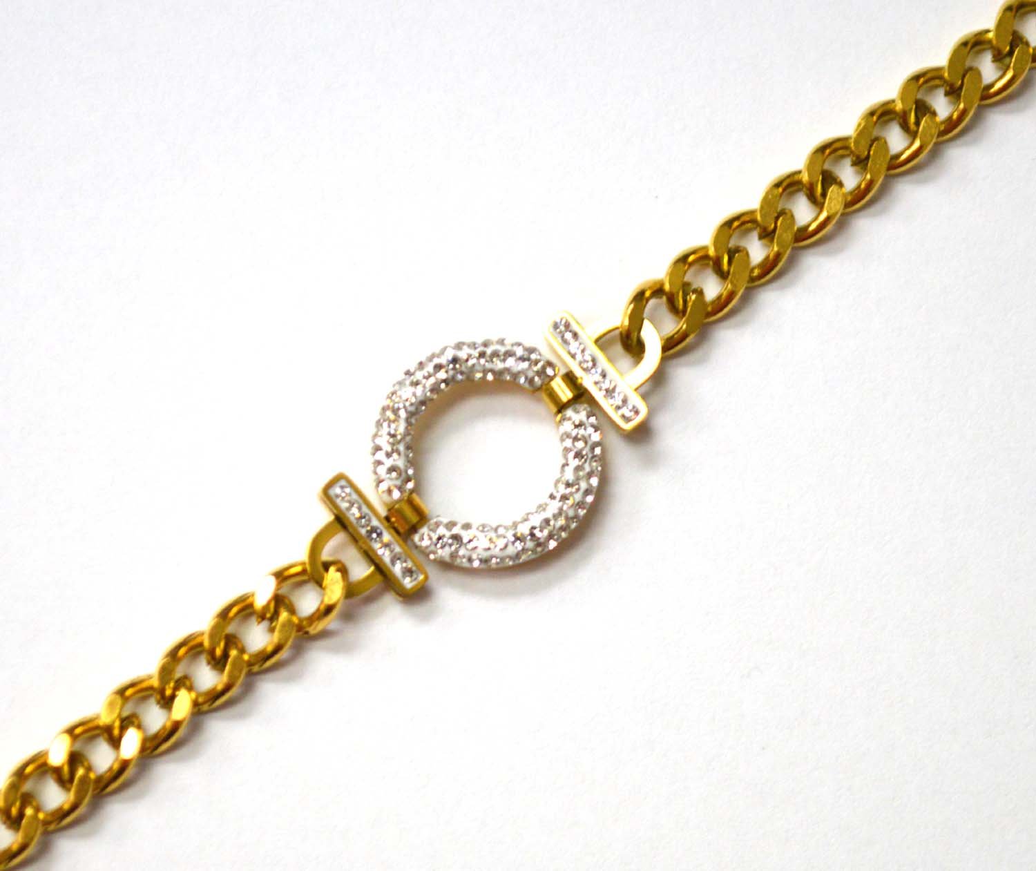 Designer Inspired Gold Plated Bracelet 84-1812G