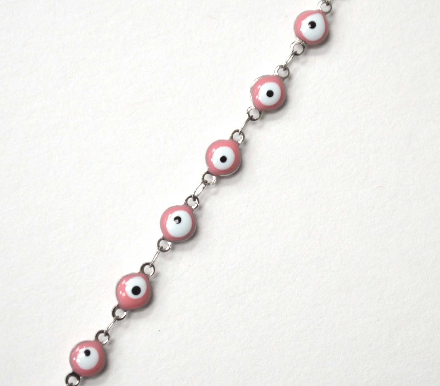 Eye Stainless Steel Bracelet 84-1815S Pink (3 pcs/Pkg)