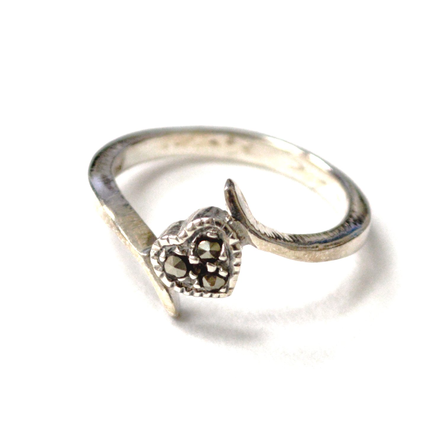 Marcasites Stone Sterling Silver Ring 51-3120