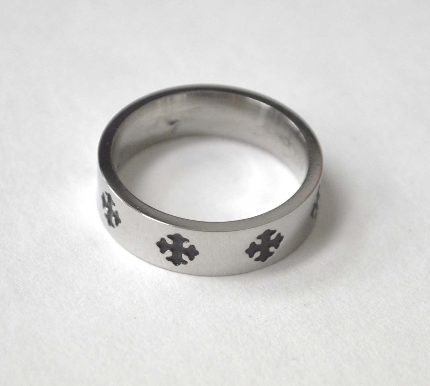 Cross Stainless Steel Ring  81-1495