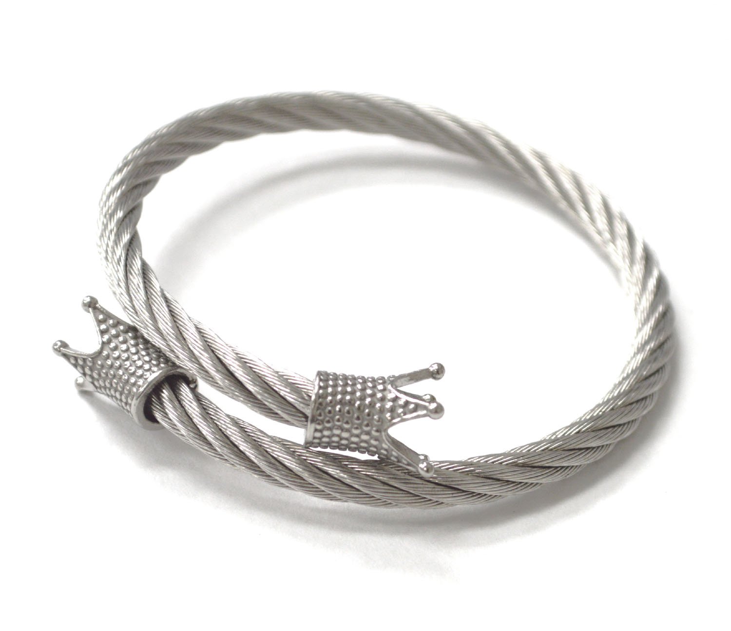 Crown Stainless Steel Bangle 84-1908S