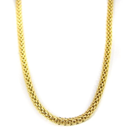1.9mm Mesh Gold IP Plate Chain 85-141G-1.9