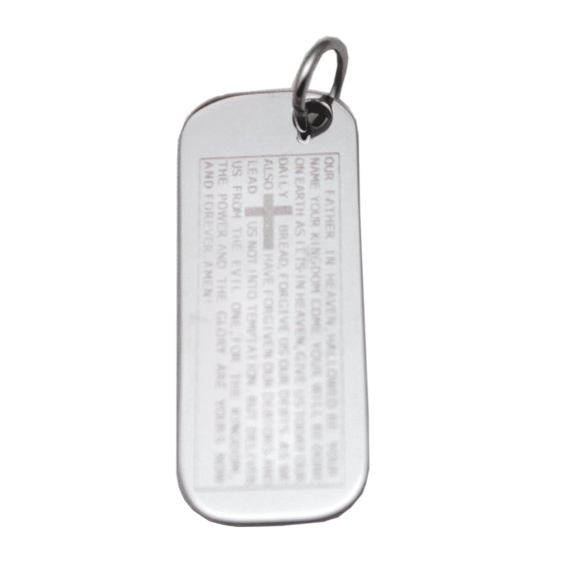 The Lord's Prayer Dog Tag Pendant 86-1969-1