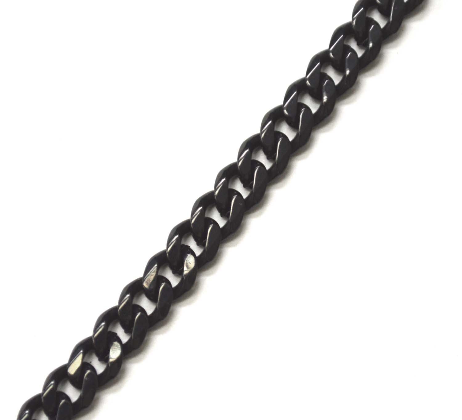 7mm Miami Cuban Black Chain 85-239B-Mia-7