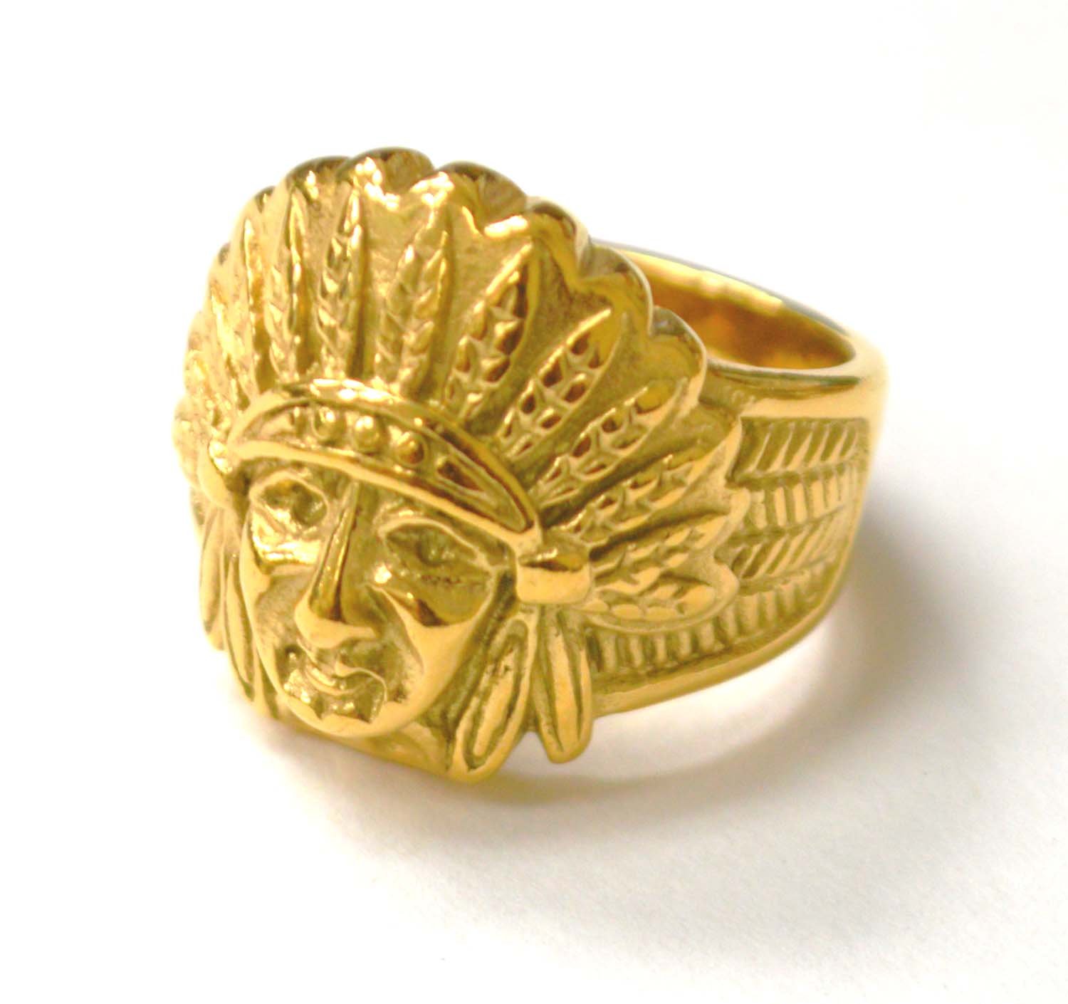 Chieftain Gold IP Plated Ring 81-1582G