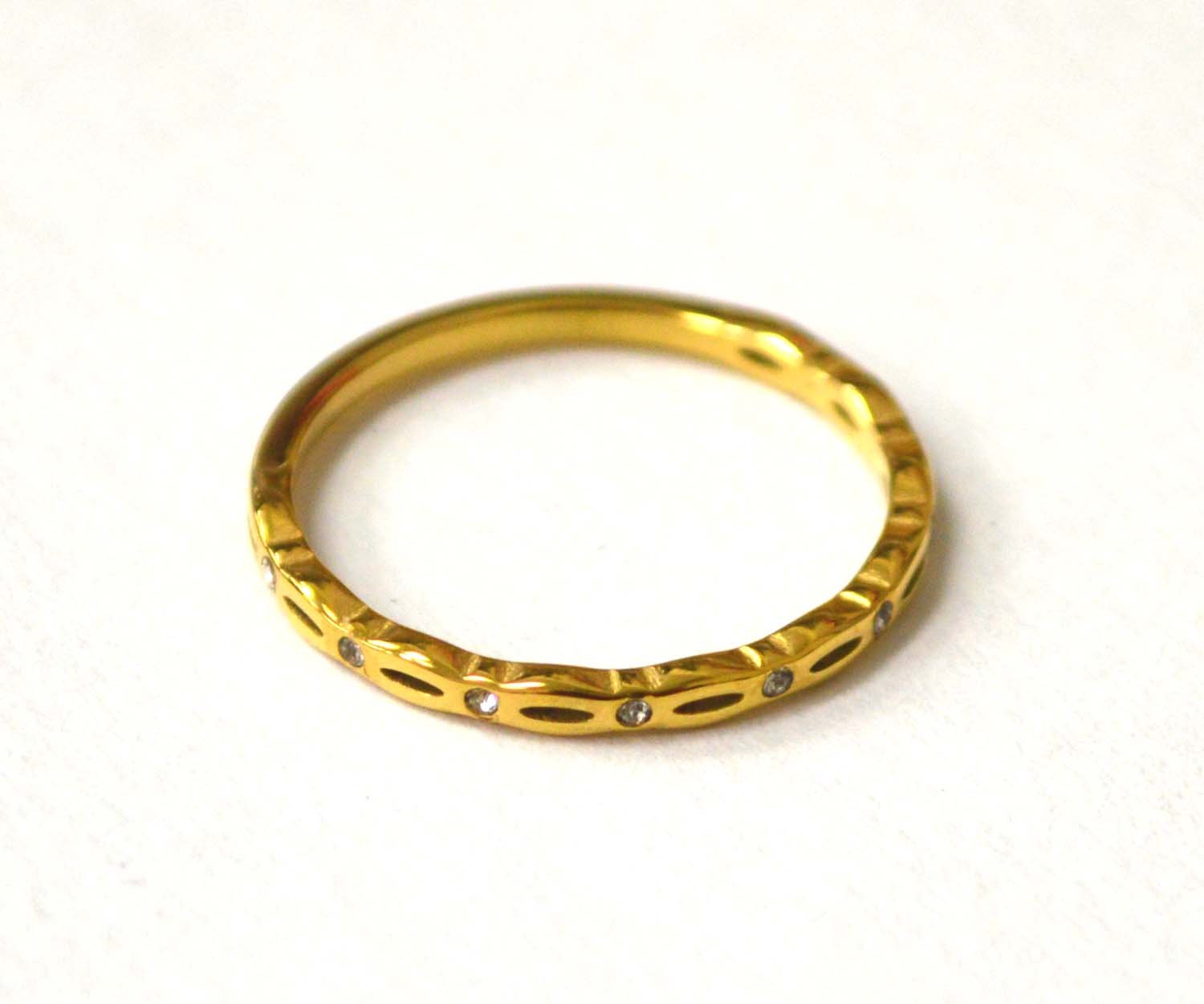 Gold IP Plated Ring  81-1511G