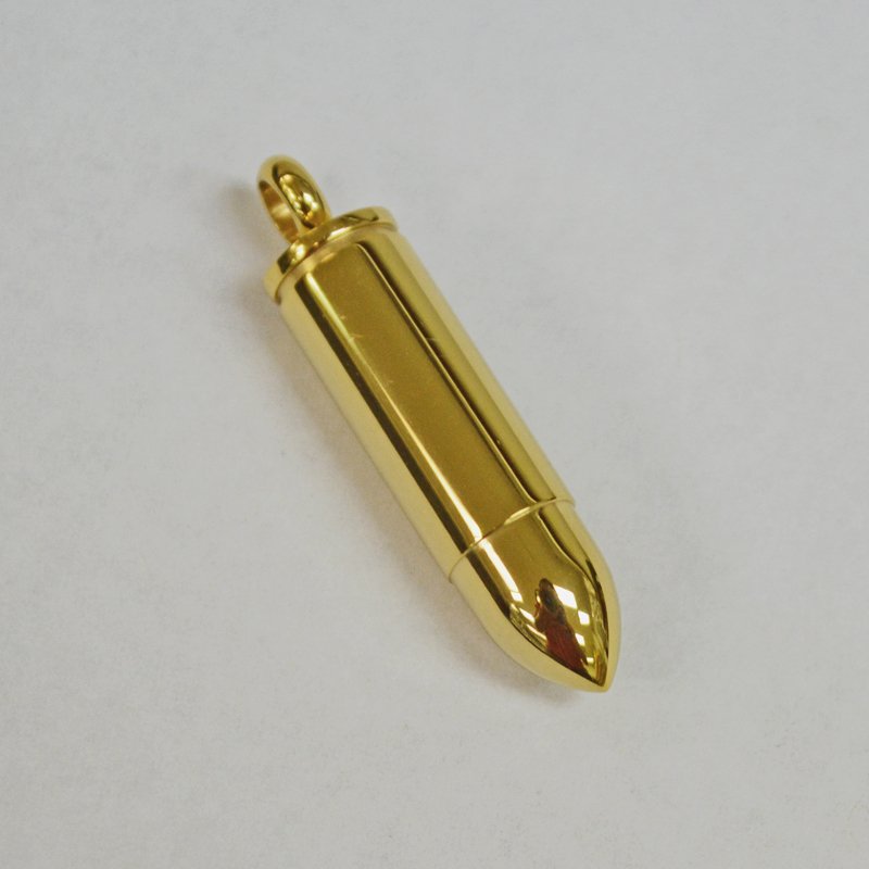 Bullet Gold IP Plated Pendant 86-670G