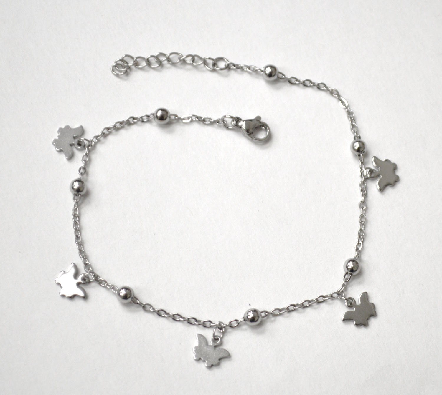 Butterfly Stainless Steel Anklet 82-252S