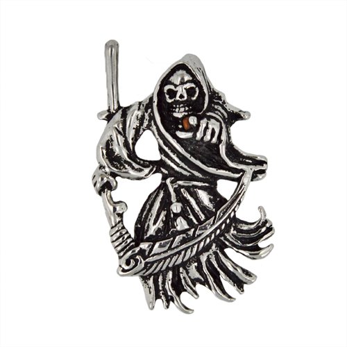 Santa Muerte Stainless Steel Pendant 86-1354