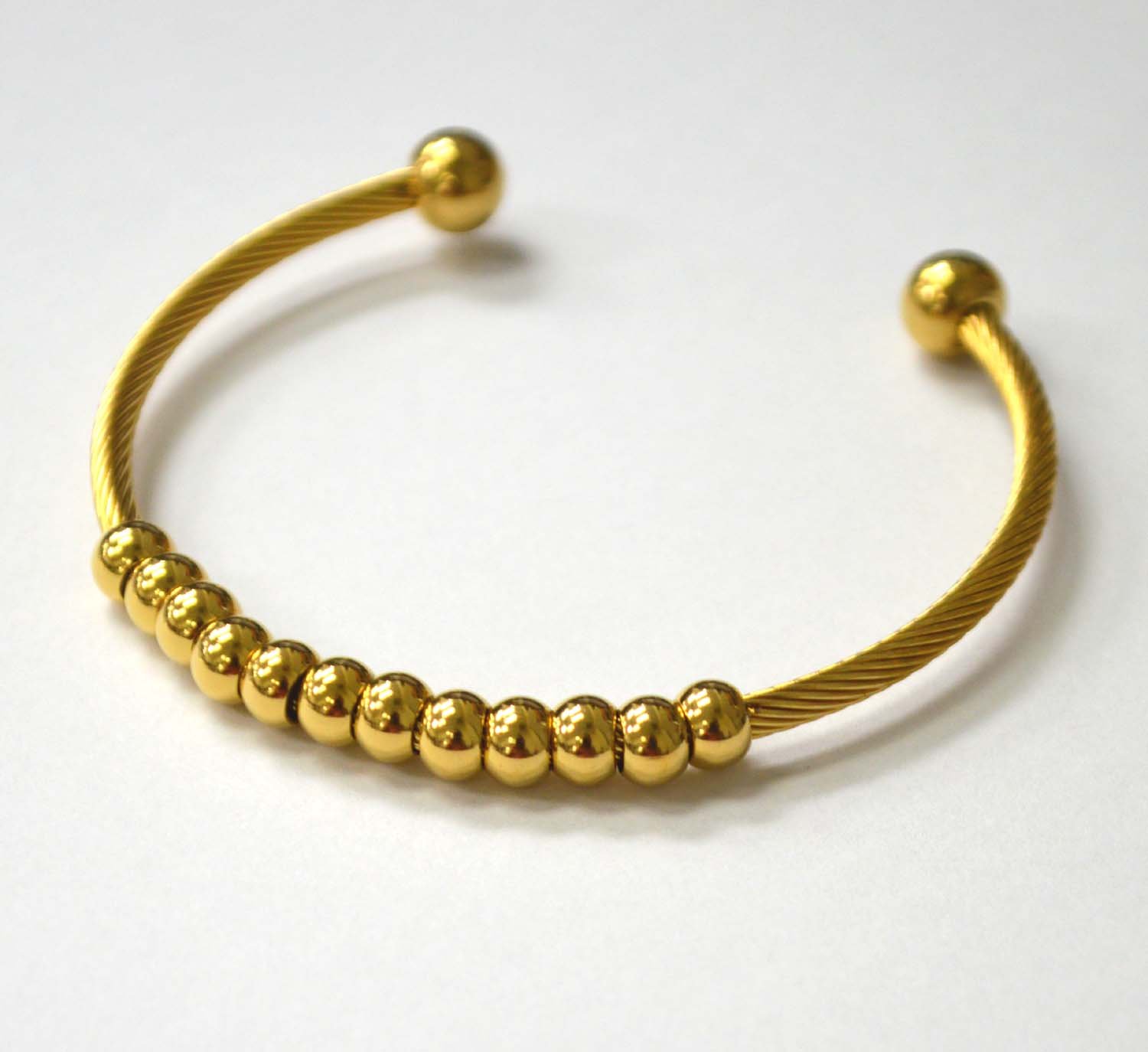 Designer Inspired Gold Plated Bangle 84-1804G